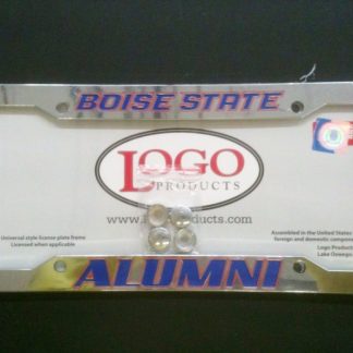 Boise State University , Chrome Plastic License Plate Frame, Alumni-0