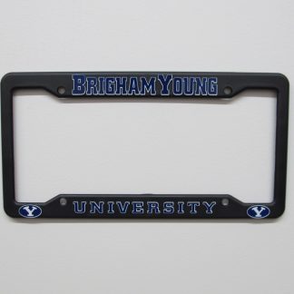 Brigham Young University, Black Plastic License Plate Frame-0