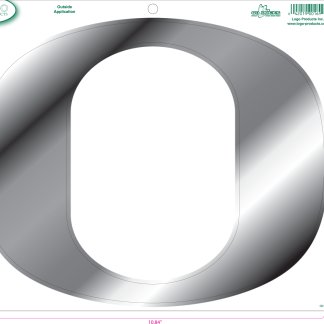 University of Oregon - Sticker - Medium - O - Chrome-0