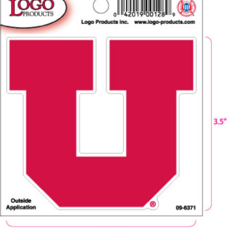 University of Utah - Sticker - Small - Red 'U'-0
