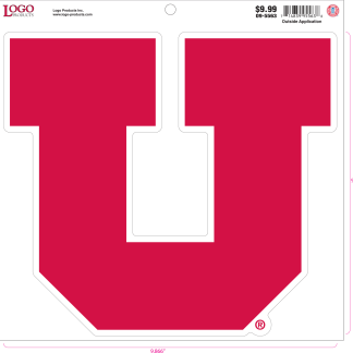 University of Utah - Sticker - Large - Red 'U'-0