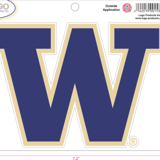University of Washington - Sticker - Medium - 'W'-0