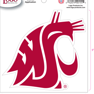Washington State University - Sticker - Medium - Crimson Logo-0