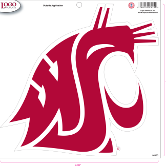 Washington State University - Sticker - Large - Crimson Logo-0