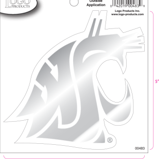 Washington State University - Sticker - Medium - Chrome-0