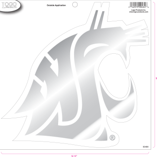 Washington State University - Sticker - Large - Chrome-0