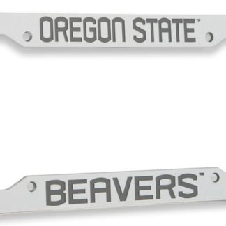 Oregon State University, Chrome Plastic License Plate Frame, Oregon State Beavers-0