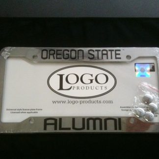 Oregon State University , Chrome Plastic License Plate Frame, Oregon State Alumni-0