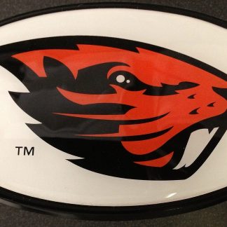 Oregon State University - Hitch Cover - Snap Cap - White with Snarling Beaver-0