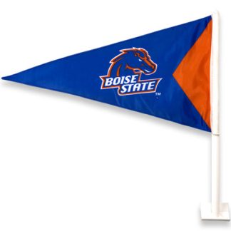 Boise State University - Car Flag - Blue Pennant - Orange Triangle-0
