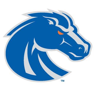 Boise State University - Sticker - Medium - New Bronco Logo - Blue and Silver-0